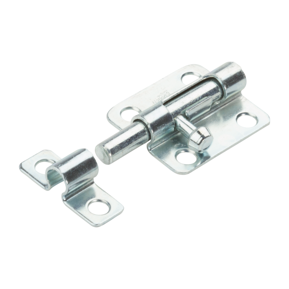 Zinc steel door barrel bolt with mounting holes for door and gate accessories in hardware and home improvement tools under $50 collection