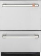Front view of modern stainless steel double drawer dishwasher from Kitchen & Kitchenware Appliances collection