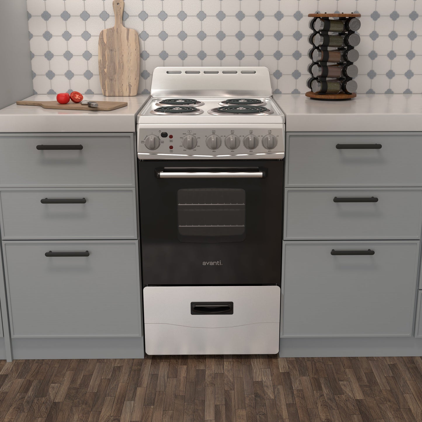Avanti 20" Electric Range Oven with Framed Glass Door - White
