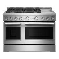 KitchenAid® 48-Inch 6 Burner Commercial-Style Gas Range with Griddle