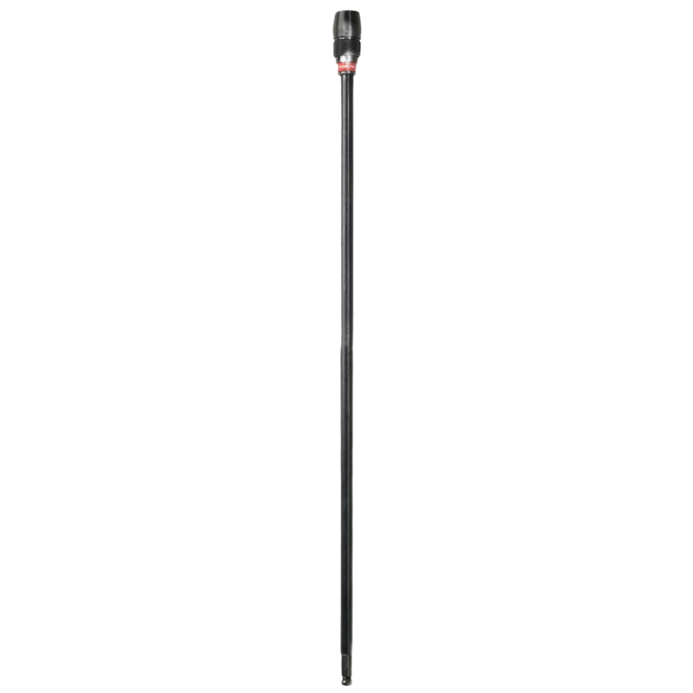 Black 24-inch holesaw extension bar for power tool accessories in Milwaukee tool collection under $50