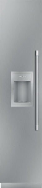 Built-in freezer column with stainless steel finish, panel-ready design, external ice and water dispenser from Thermador Appliances collection