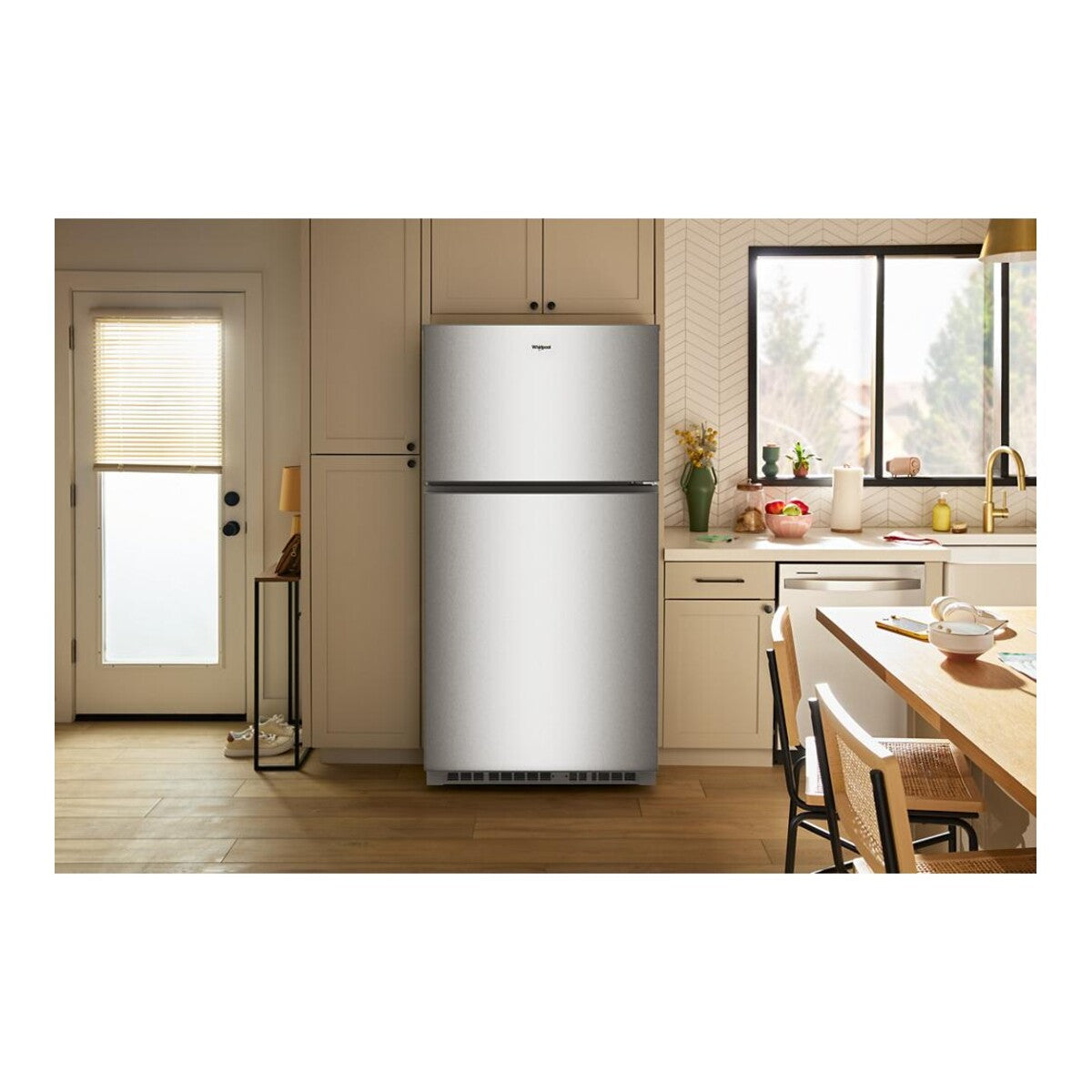 Whirlpool® 33-inch Wide Top Freezer Refrigerator with Total Coverage Cooling- 21.3 Cu. Ft.
