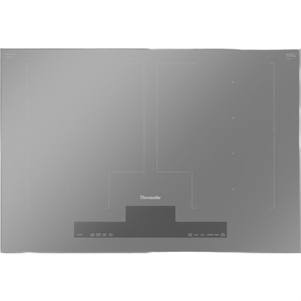 Titanium gray 30-inch induction cooktop with touch controls, part of Thermador induction cooktops and kitchen appliances collection