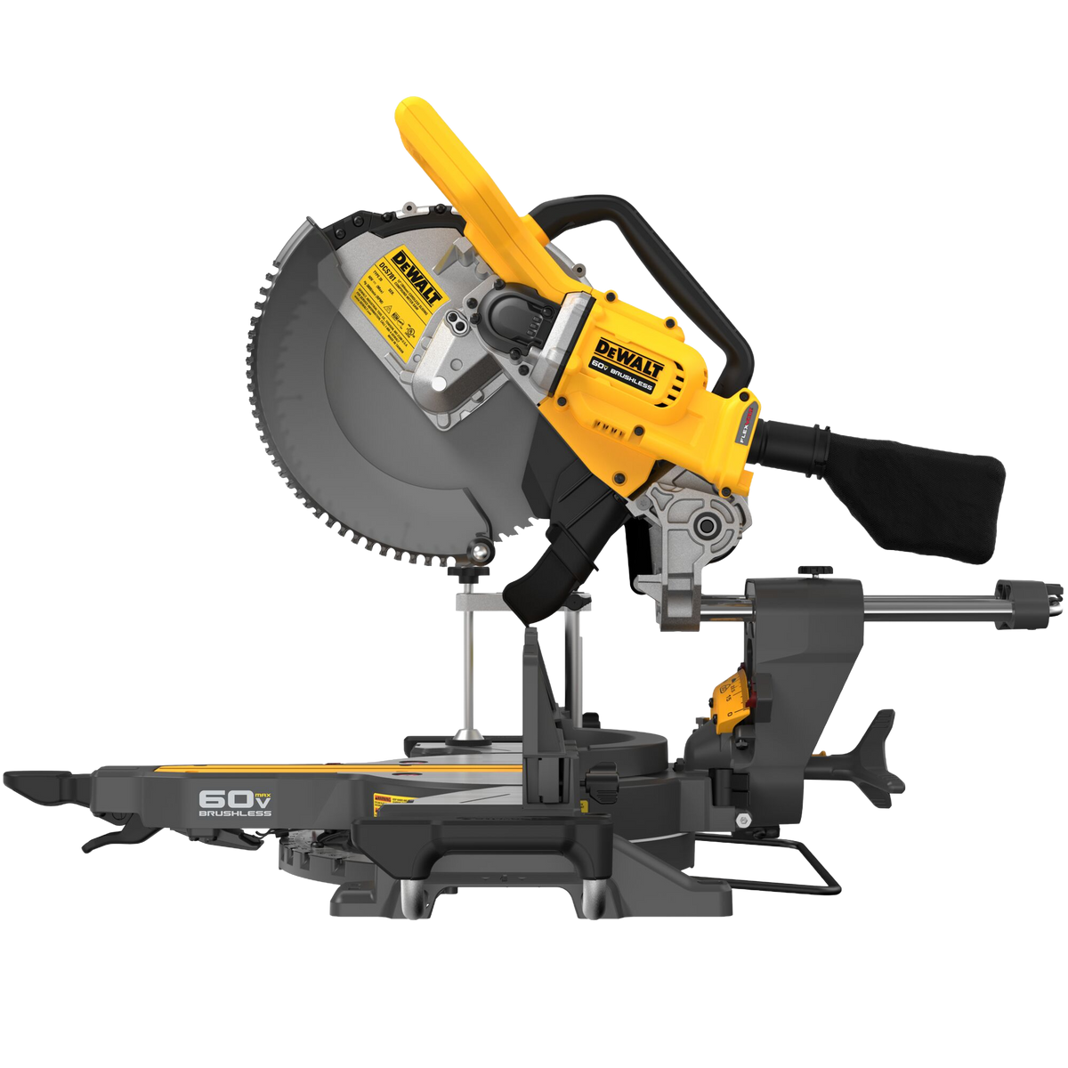 DEWALT 60V MAX* 12" Brushless Cordless Double Bevel Sliding Miter Saw (Tool Only)