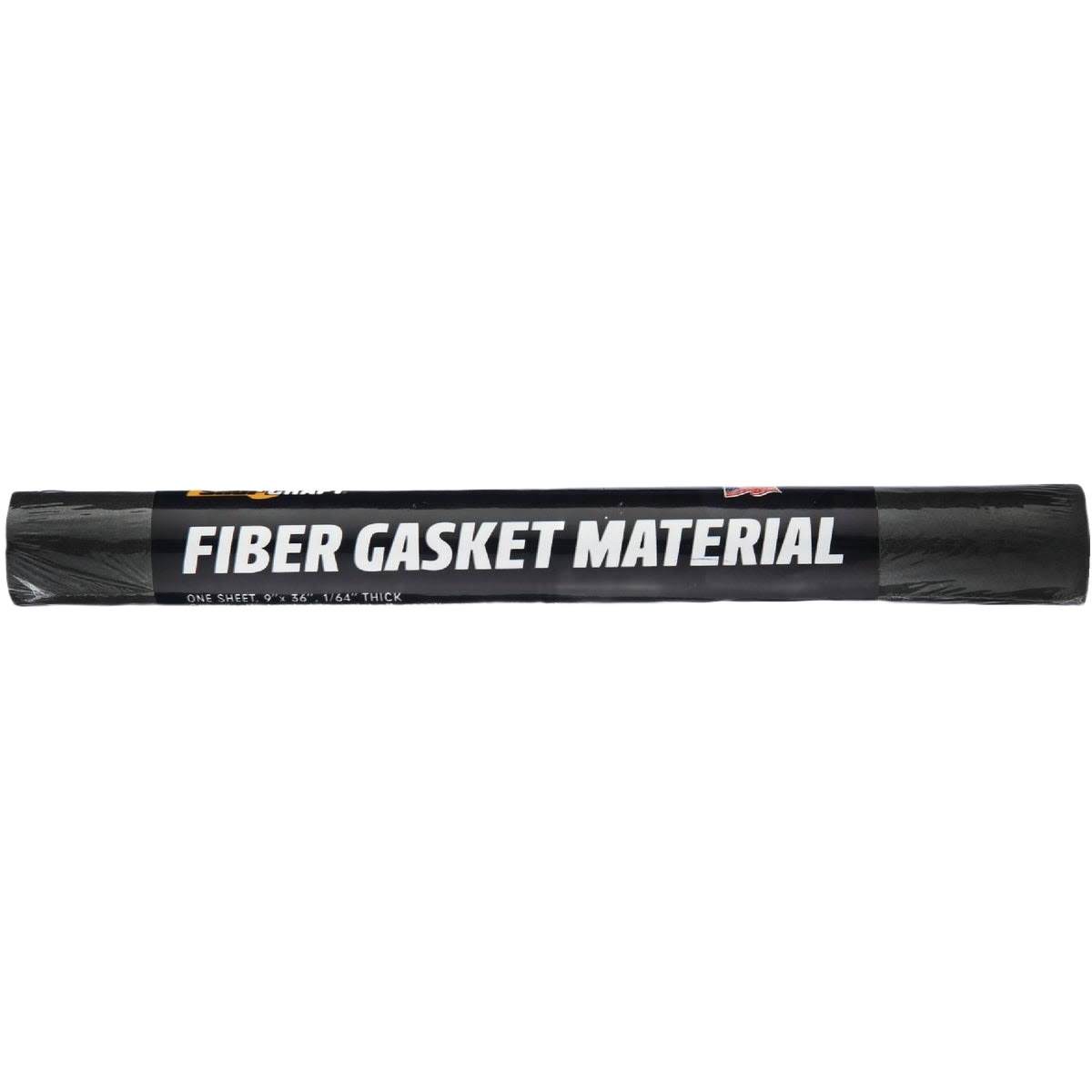 Roll of fiber gasket material with black packaging designed for sealing and home improvement tasks