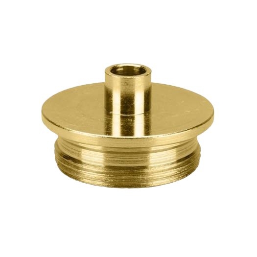 Brass router template guide with precise inner and outer diameters for woodworking tool accessories in home improvement collection