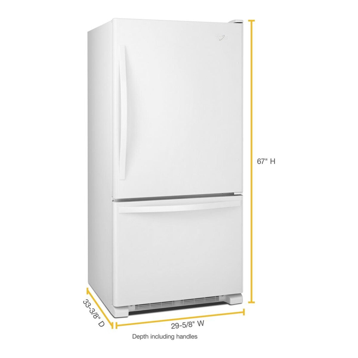 30-inches wide Bottom-Freezer Refrigerator with SpillGuard™ Glass Shelves - 18.7 cu. ft.