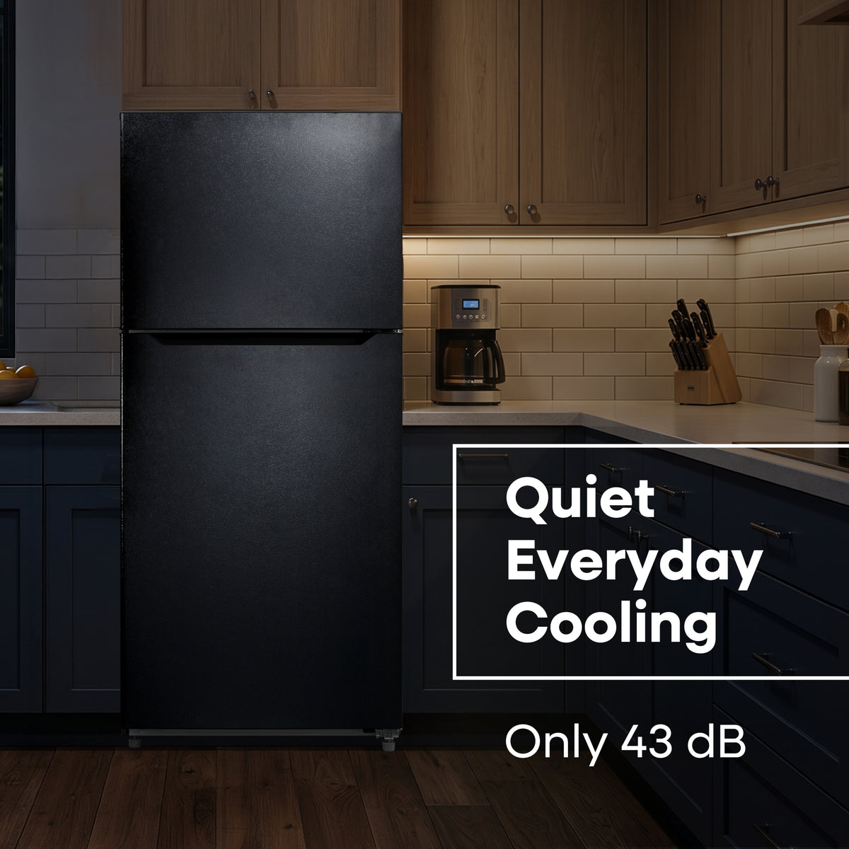Element Electronics 20.5 cu. ft. Top Freezer Refrigerator - Black, ENERGY STAR (ERT21CSCB)