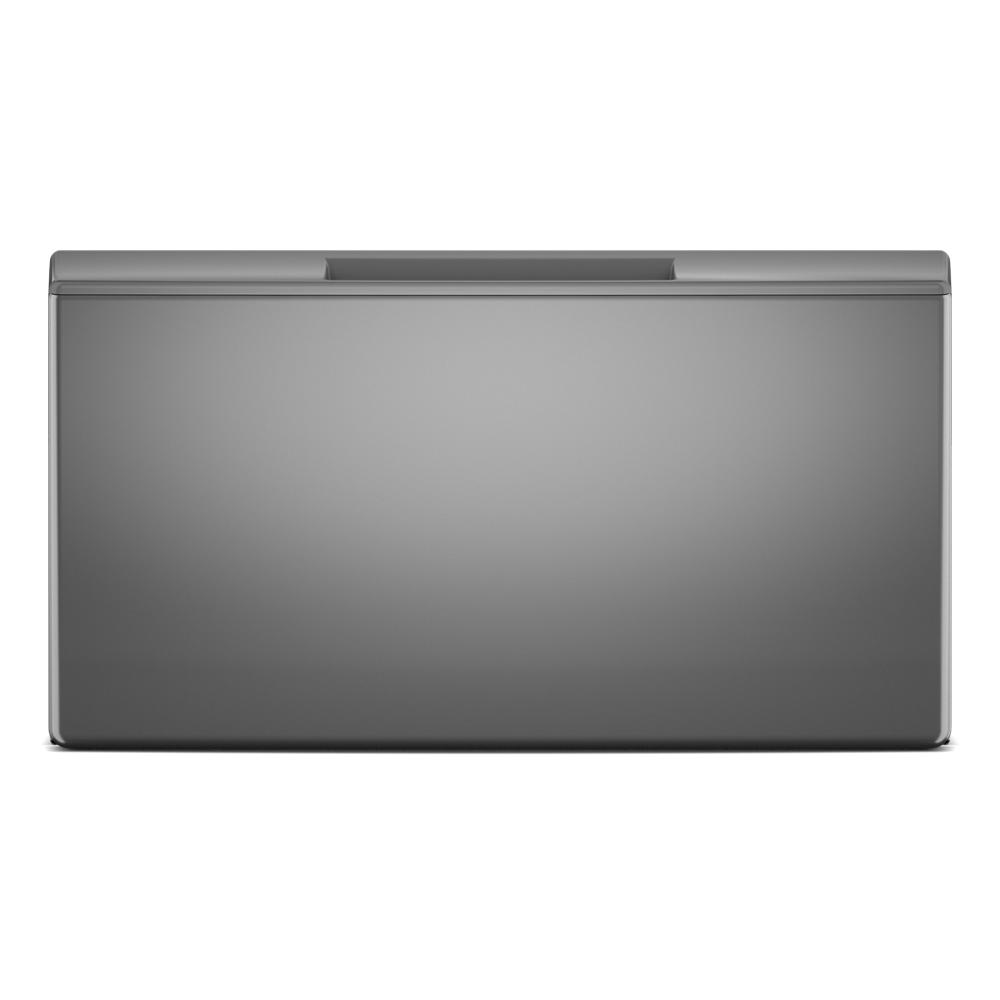 Gray laundry pedestal with recessed handle for front load washer and dryer storage in Appliance Parts & Accessories collection