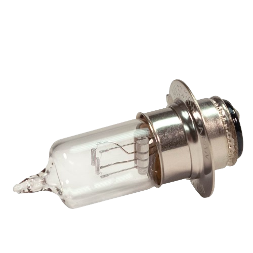 Clear glass headlight bulb with metal base for John Deere parts and accessories in home improvement collections