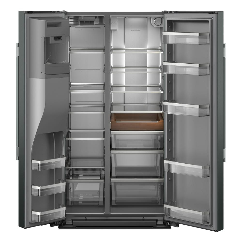 20.8 Cu. Ft. Counter-Depth Side-by-Side Refrigerator with Exterior Ice and Water Dispenser in Juniper