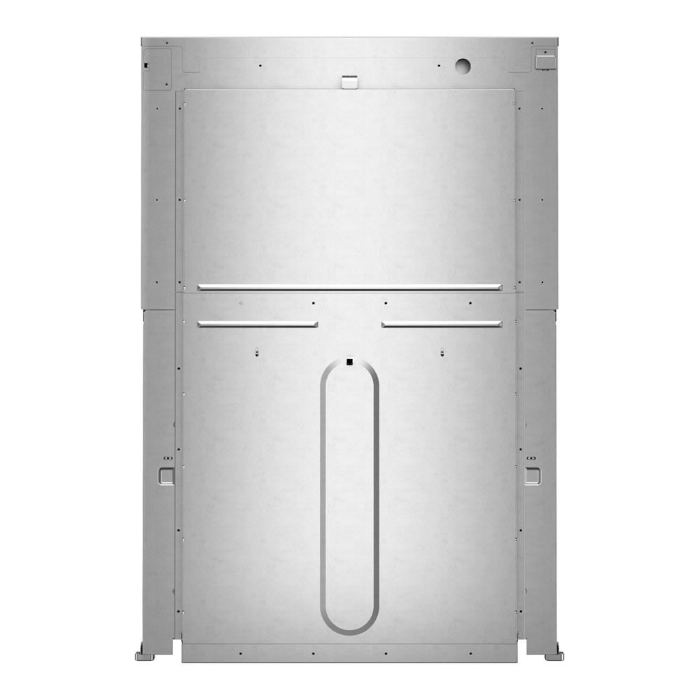 Back panel of a 30-inch electric combo wall oven with stainless steel finish in KitchenAid appliances collection
