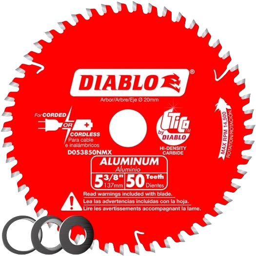Diablo 5-3/8-In. 50-Tooth Aluminum Cutting Saw Blade
