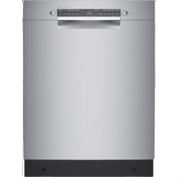 24-inch stainless steel dishwasher with anti-fingerprint finish in Bosch appliances for kitchen and home improvement