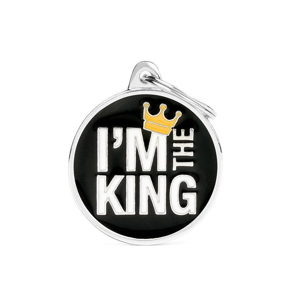 MyFamily Charms Big "I'm The King" Pet Tag