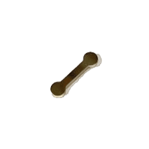 Solid H59 brass barbell for woodworking tool accessories, designed to help prevent wood checks in projects