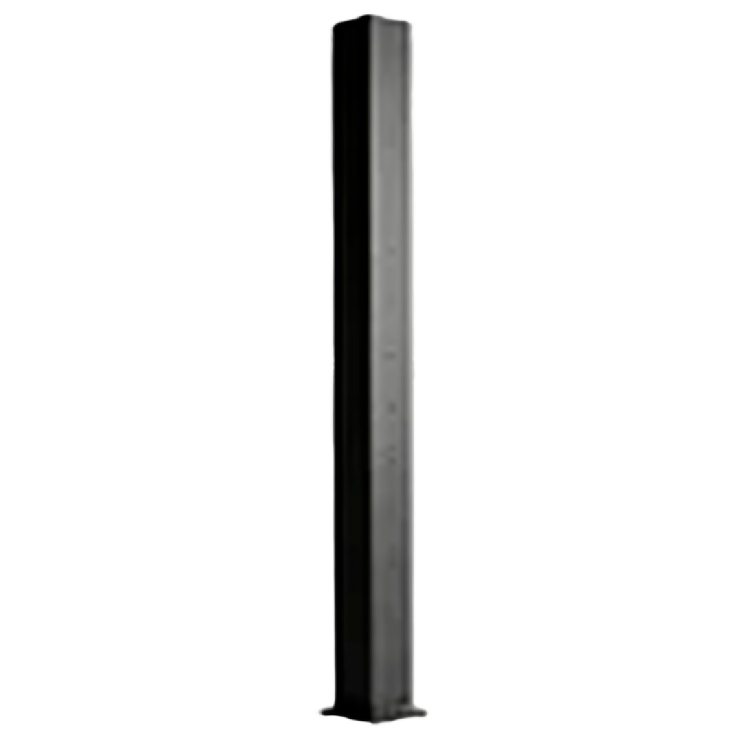 Black drilled metal stair line post with durable finish for tools and home improvement projects