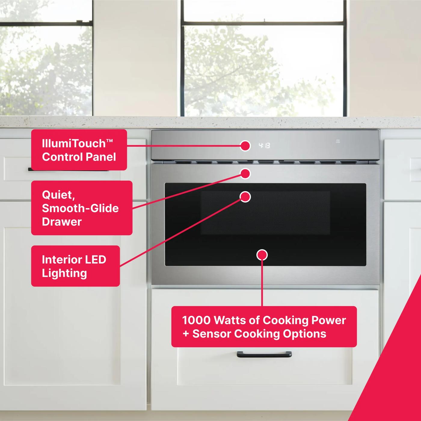 24" Built-In Drawer Microwave