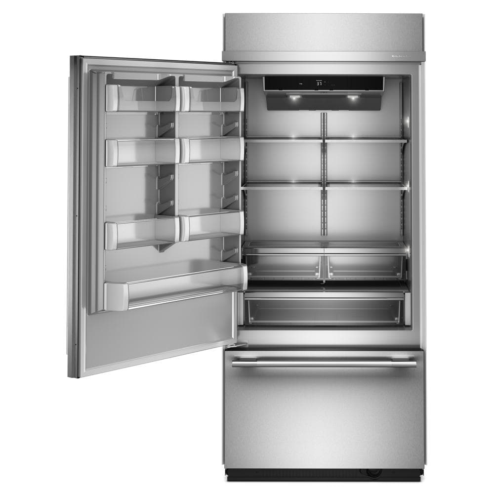 20.8 Cu. Ft. 36" Built-In Bottom Mount Refrigerator with Platinum Interior