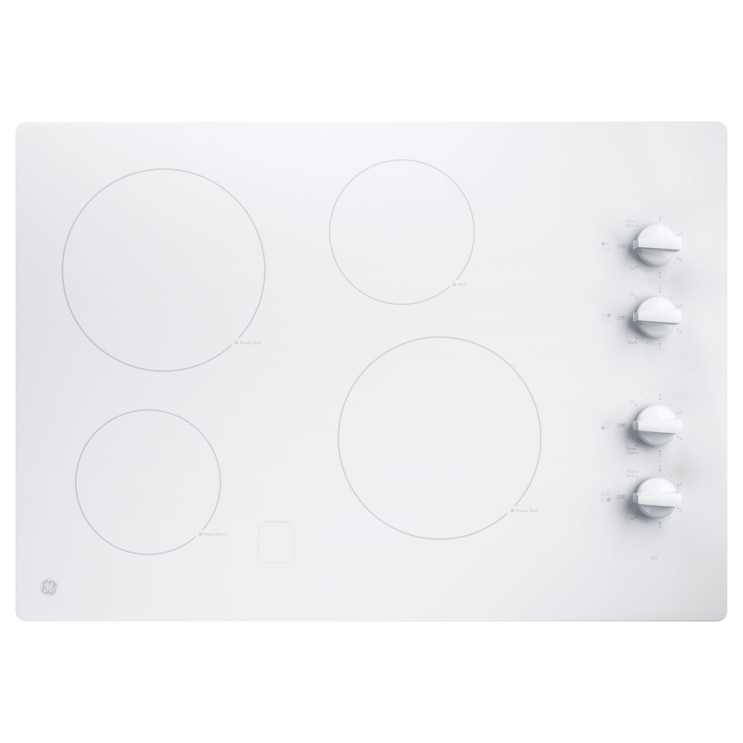 GE® 30" Built-In Knob Control Electric Cooktop