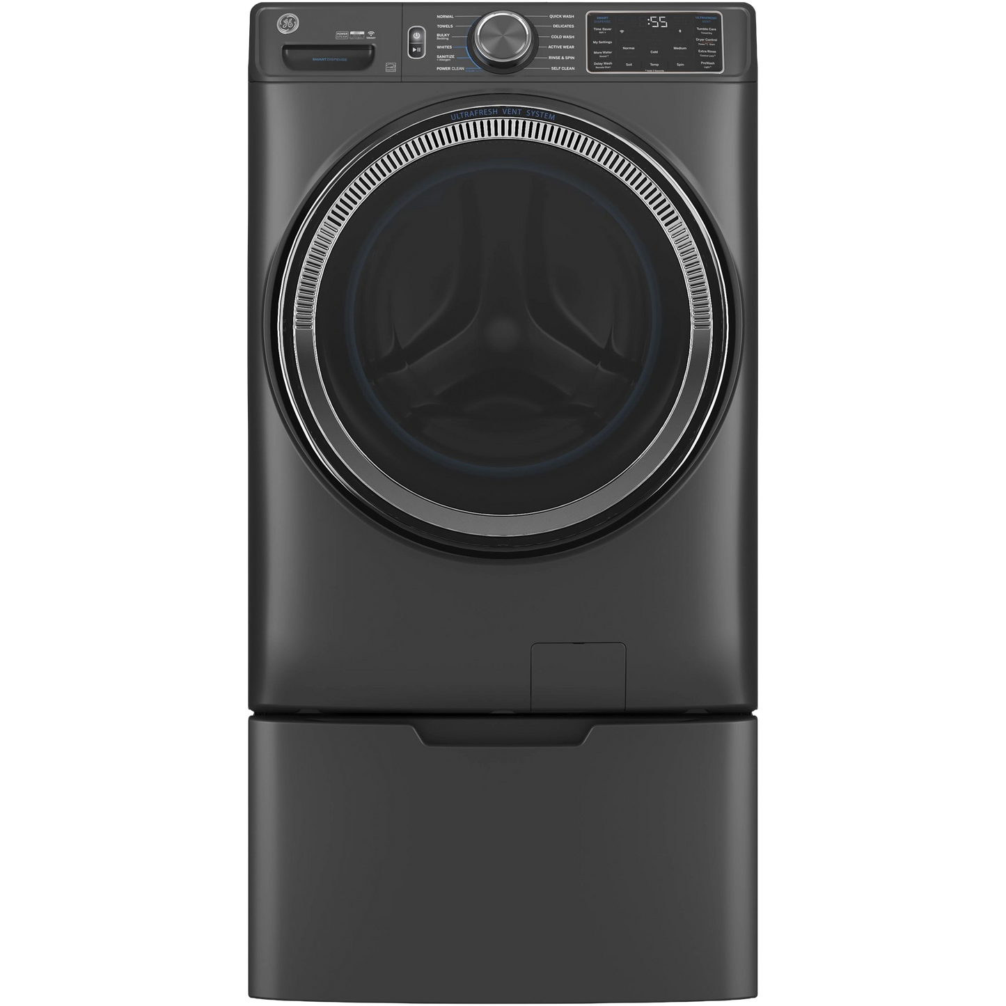 GE® ENERGY STAR® 5.0 cu. ft. Capacity Smart Front Load Steam Washer with SmartDispense™ UltraFresh Vent System with OdorBlock™ and Steam