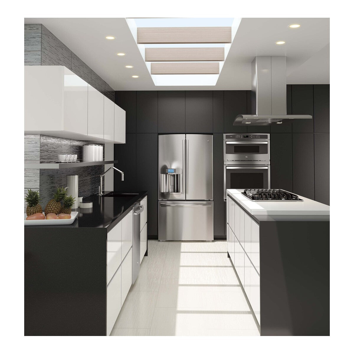 36" Island-Mount Chimney Hood
