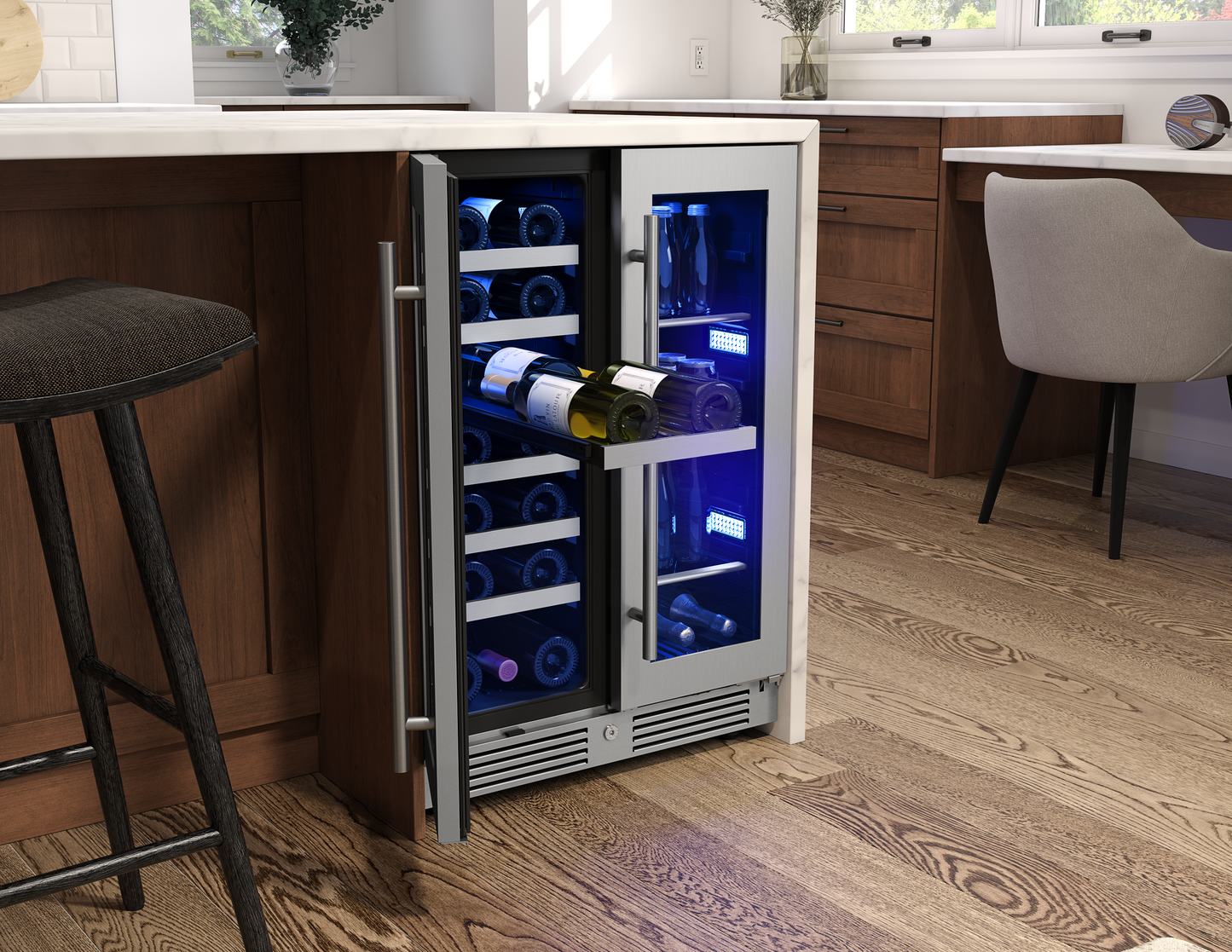 Wine & Beverage Center 24", French Door, Dual Zone