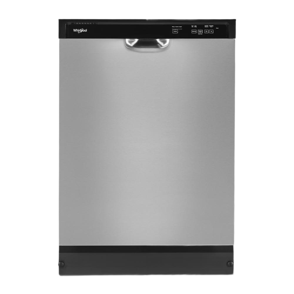 Stainless steel built-in dishwasher with quiet operation and heated dry option in kitchen and appliances collection