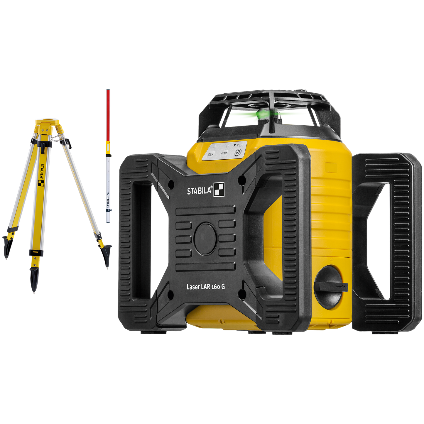 Stabila LAR 160 G Rotation Laser Set w/Tripod & Grade Rod