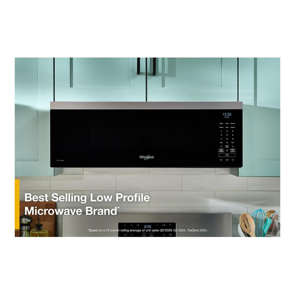 1.1 cu. ft. Smart Low Profile Microwave Hood Combination with 450 CRM 4-Speed Venting