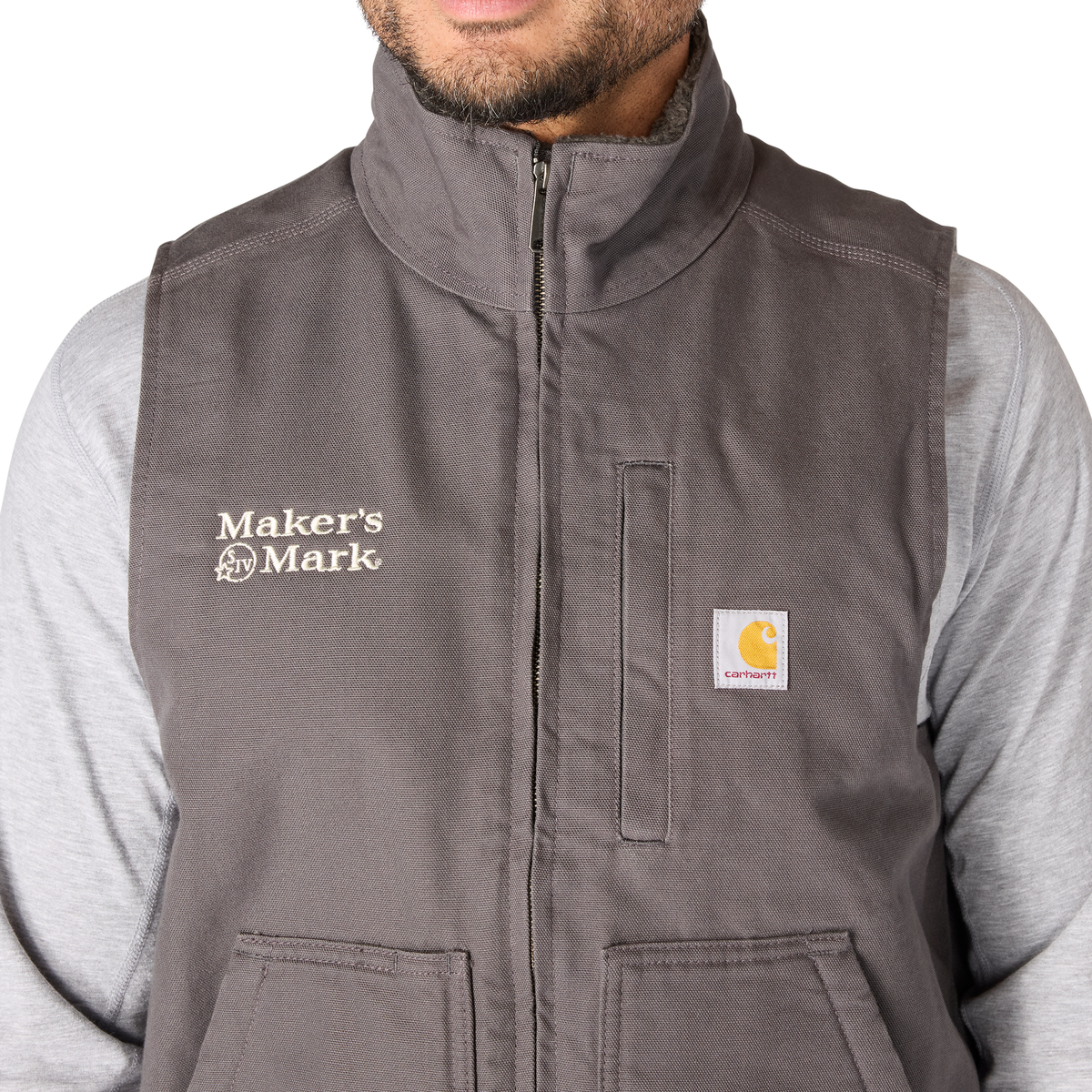 Carhartt Men's Washed Duck Mock-Neck Vest