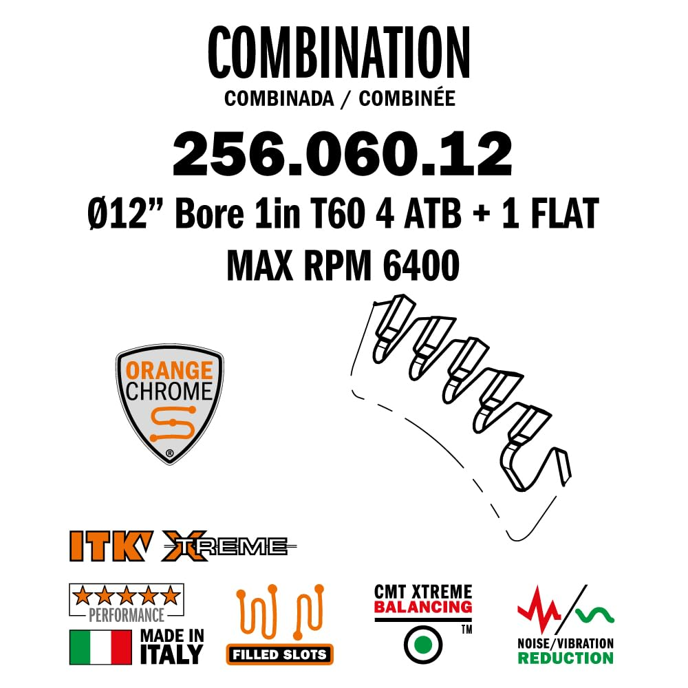 CMT Orange Tools 12" 60T Combination Saw Blade