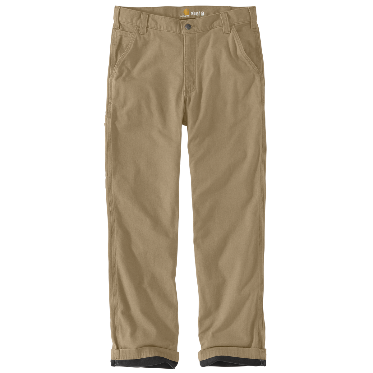 Carhartt Relaxed Straight Rigby Lined Dungaree - Dark Khaki, 40x34
