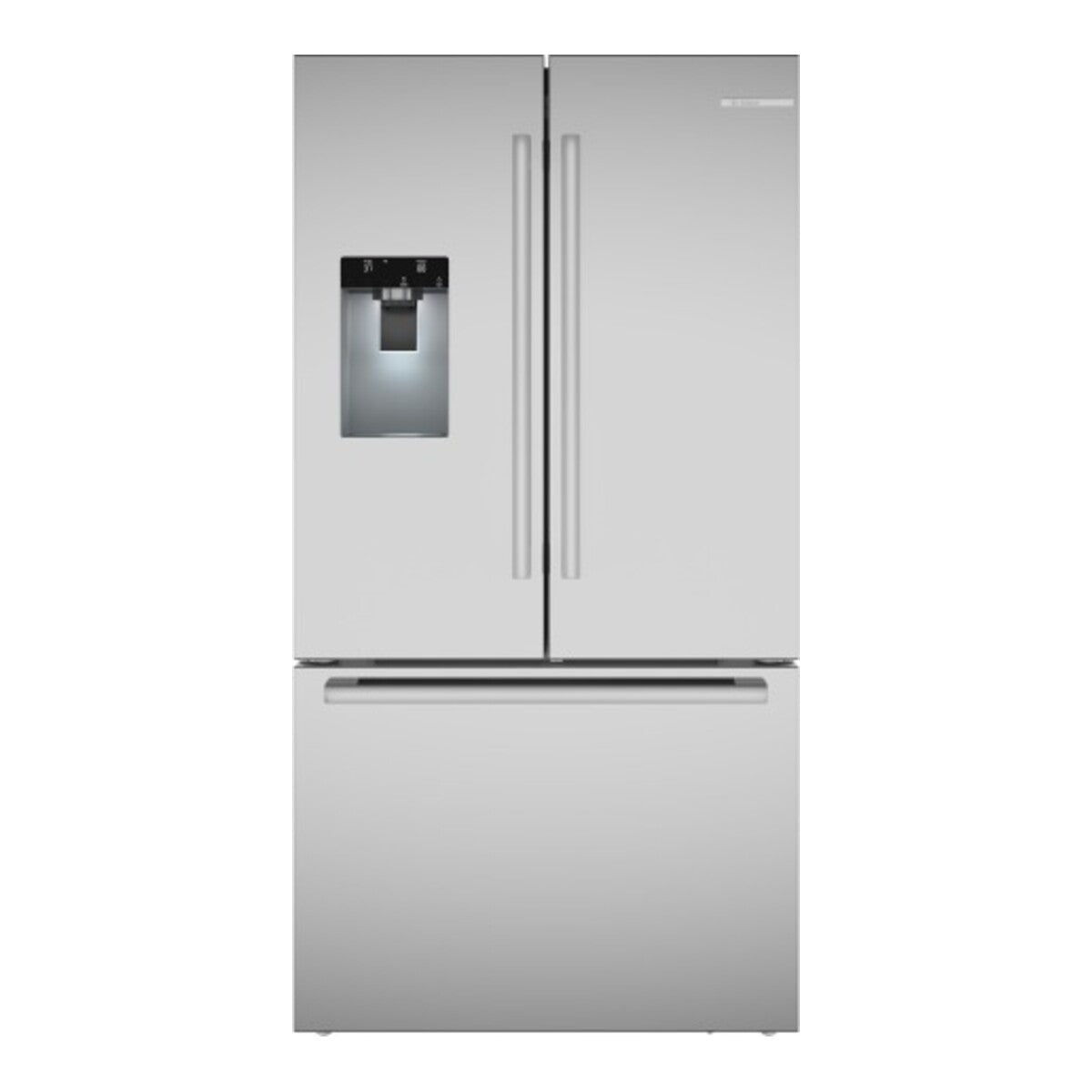 500 Series, French Door Bottom Mount Refrigerator, 36'', Brushed steel
