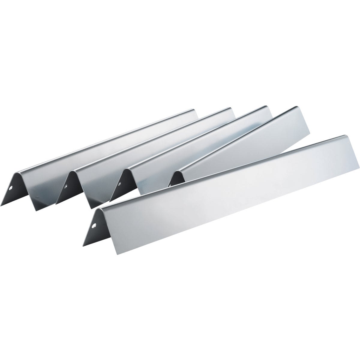 Set of five stainless steel grill flavorizer bars for burner protection in outdoor grilling accessories collections