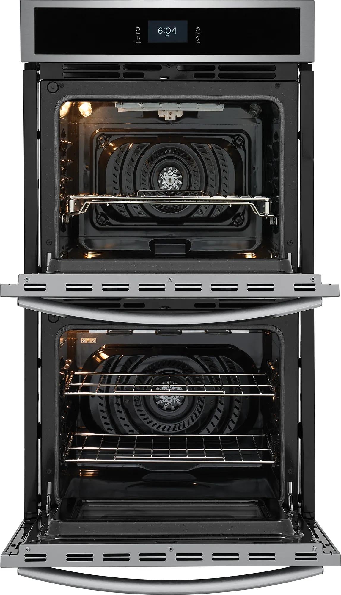 27-inch stainless steel double electric wall oven with total convection system in Wall Ovens and Kitchen & Kitchenware collections