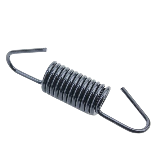 Black metal extension spring with hooked ends for John Deere parts and hardware under $50