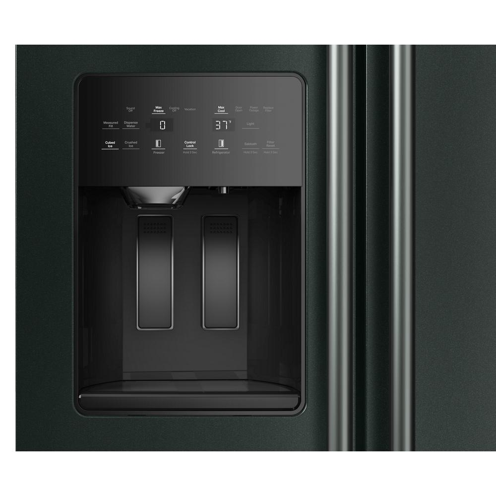 20.8 Cu. Ft. Counter-Depth Side-by-Side Refrigerator with Exterior Ice and Water Dispenser in Juniper