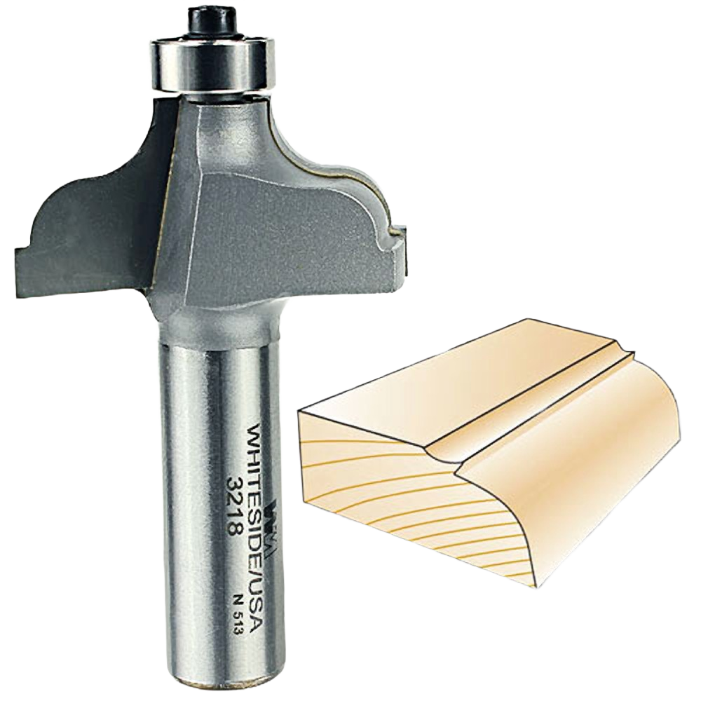 Precision Whiteside router bit for elegant wood edging in tool accessories, drill bits, and power tool collections under $100