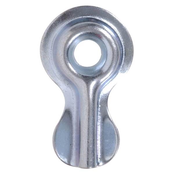Zinc-plated half turnbutton latch for securing cabinets and furniture in home improvement hardware projects.