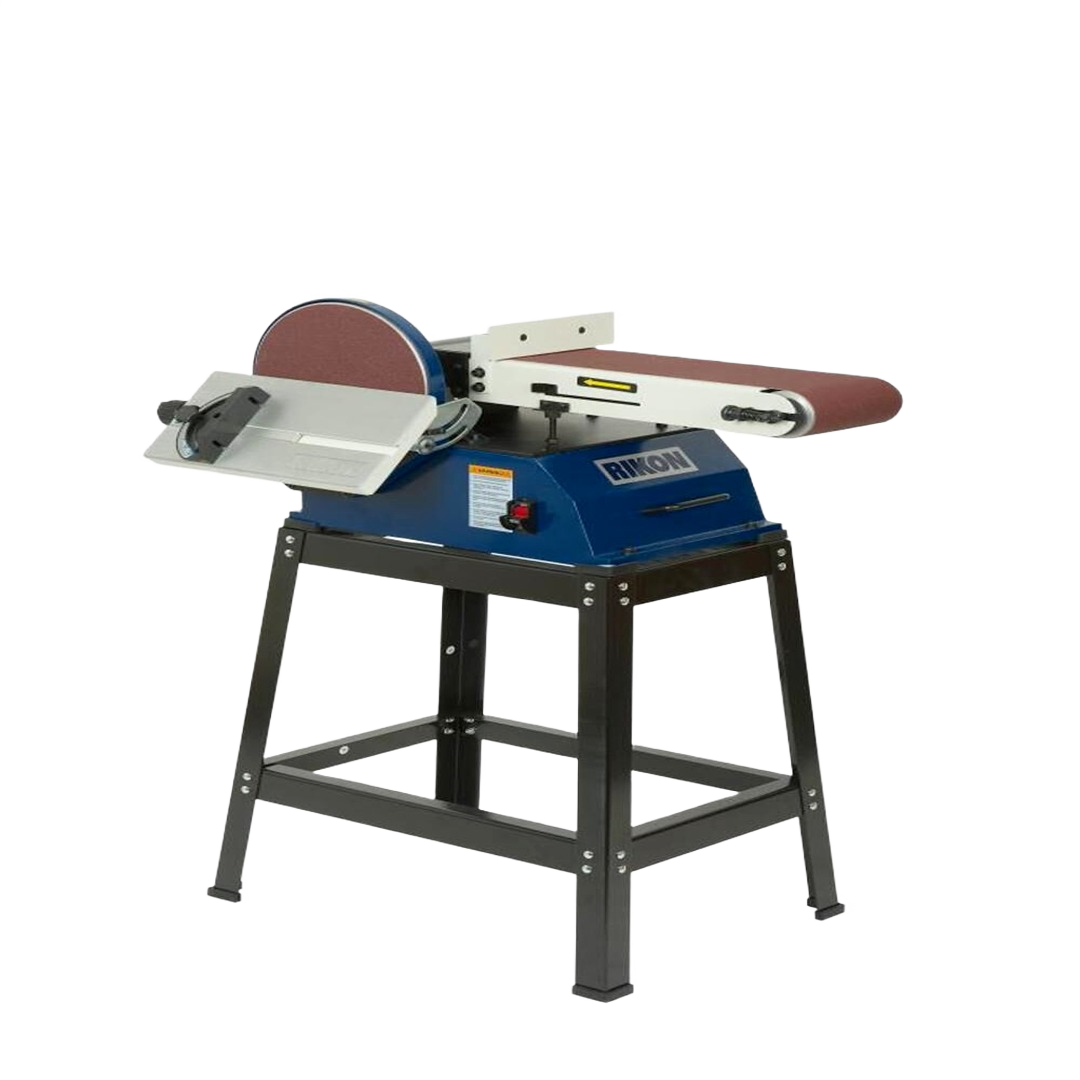 Combination belt and disc sander with sturdy metal frame for woodworking in power tools and sanding equipment collections