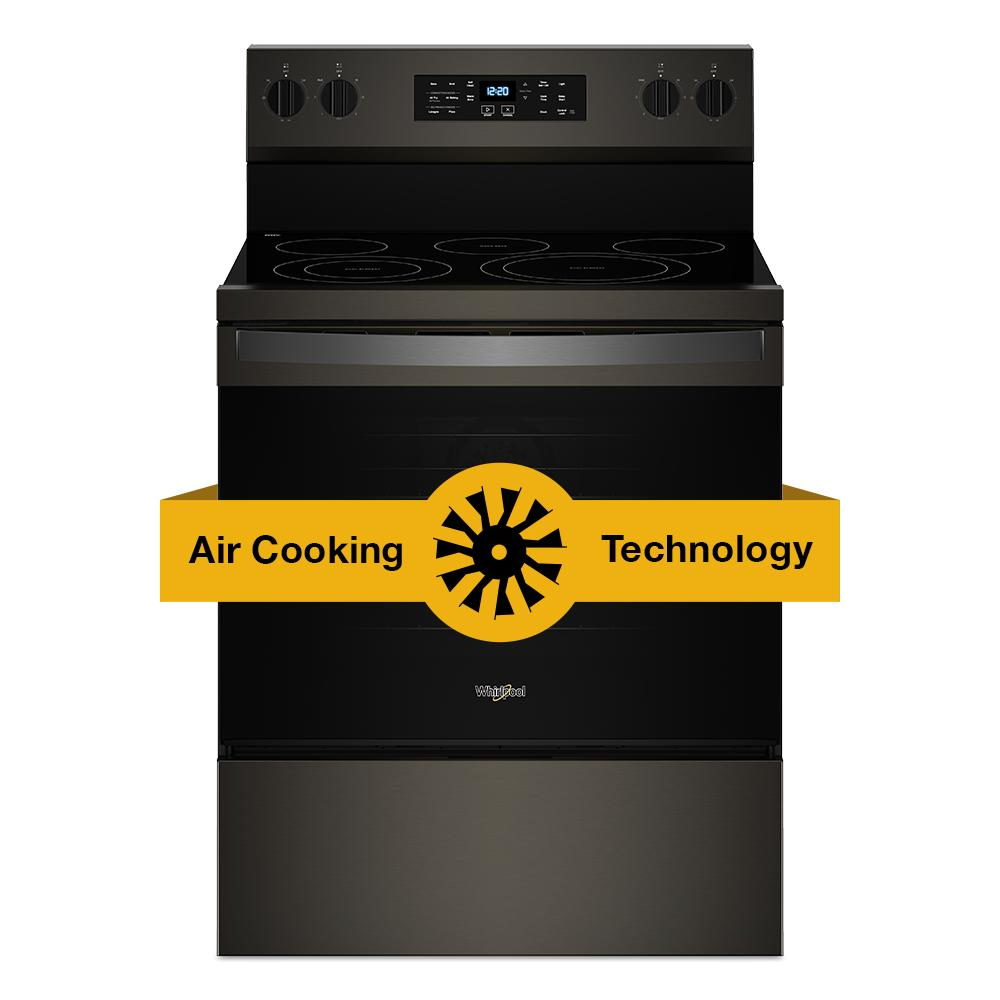 30-inch Energy Star Electric Range with Air Cooking Technology, No Preheat Air Fry and Air Baking and Self Clean