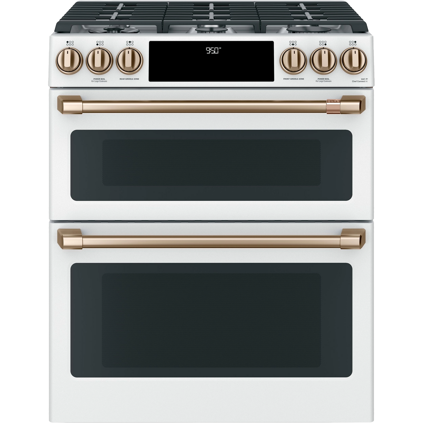 CAFÉ™ 30" Smart Slide-In, Front-Control, Dual-Fuel, Double-Oven Range with Convection
