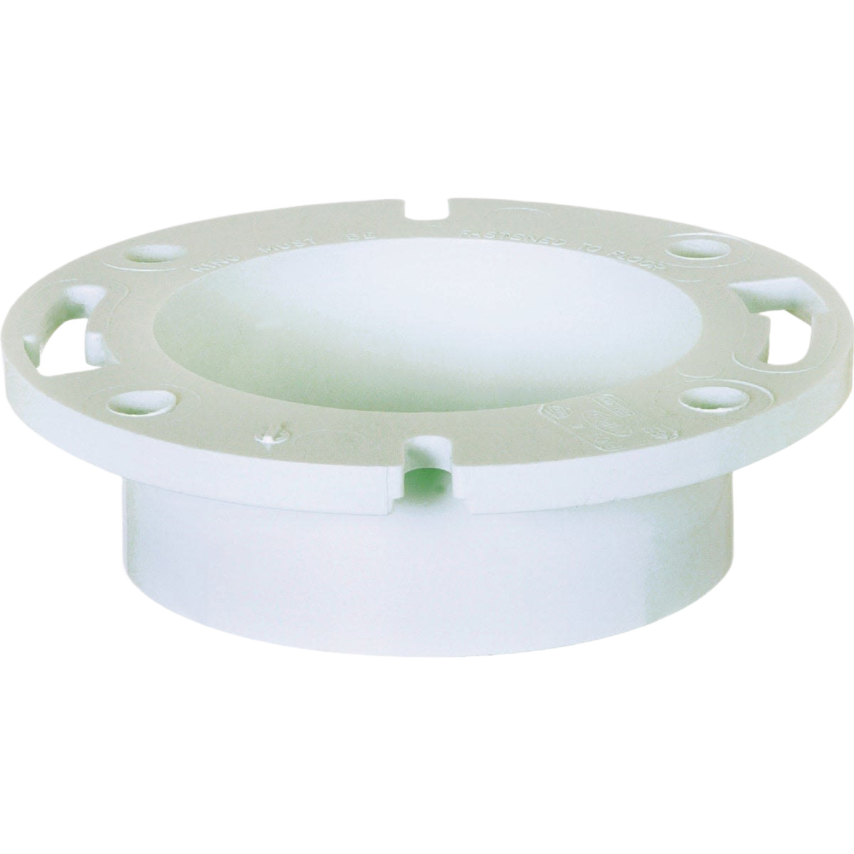 White 4-inch PVC closet flange with hub for plumbing applications in Pipes & Fittings and Under $50 collections