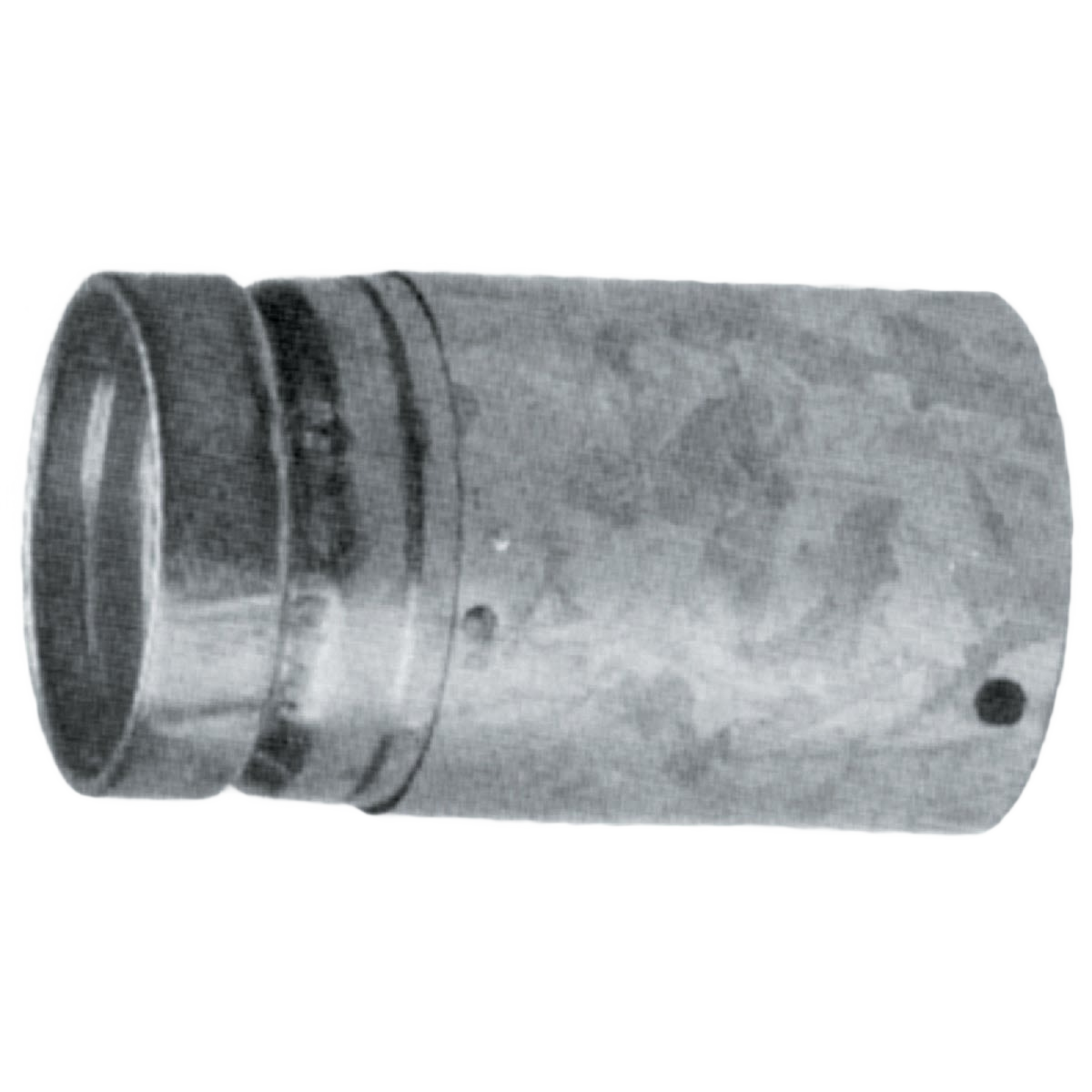 Galvanized adjustable round gas vent pipe section for plumbing projects in Under $50 and Home Improvement collections