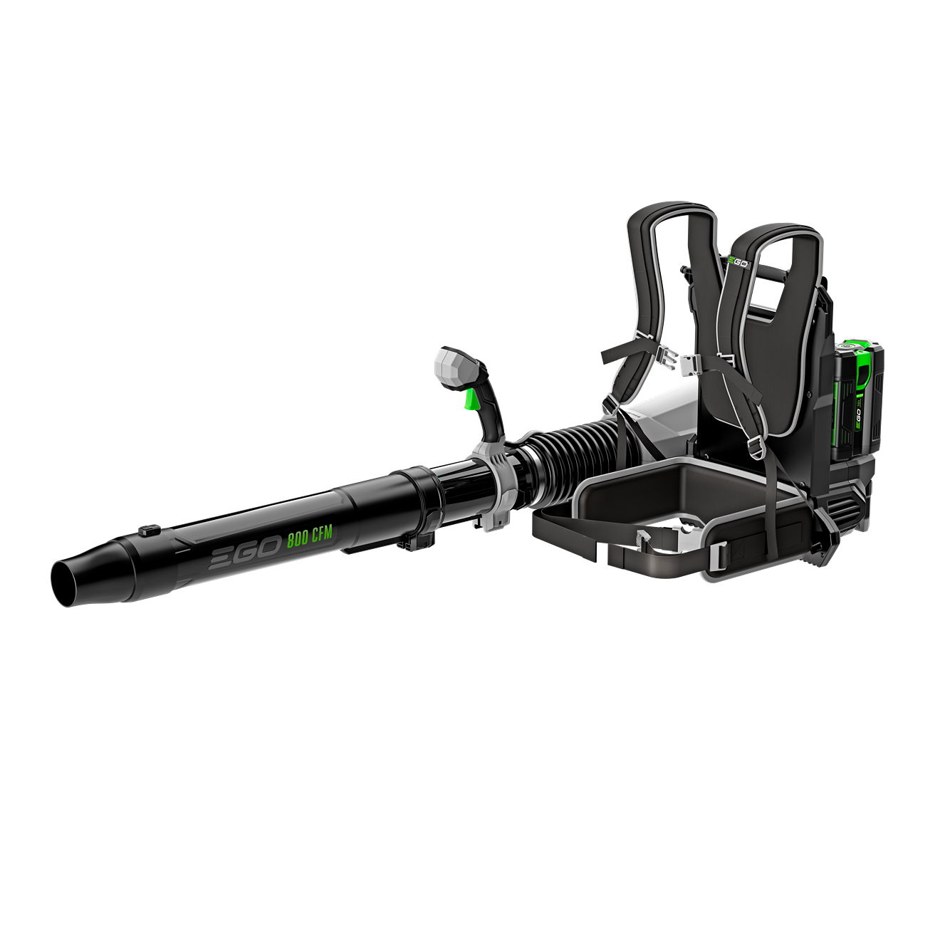 High-performance backpack blower with ergonomic straps, dual batteries, and blower tube for tools and home improvement tasks