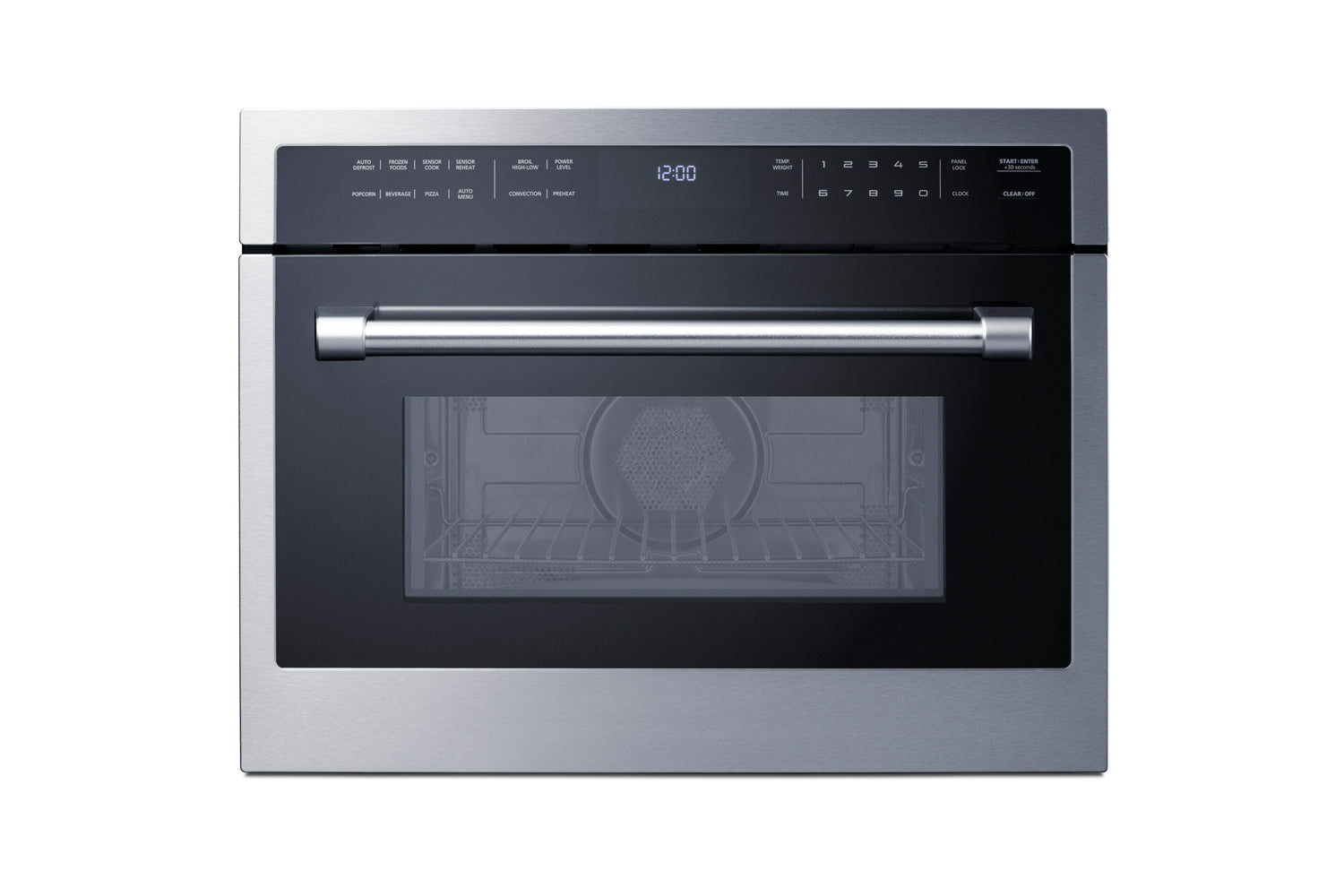 Built-in stainless steel speed oven with digital display and touch controls from Wall Ovens collection