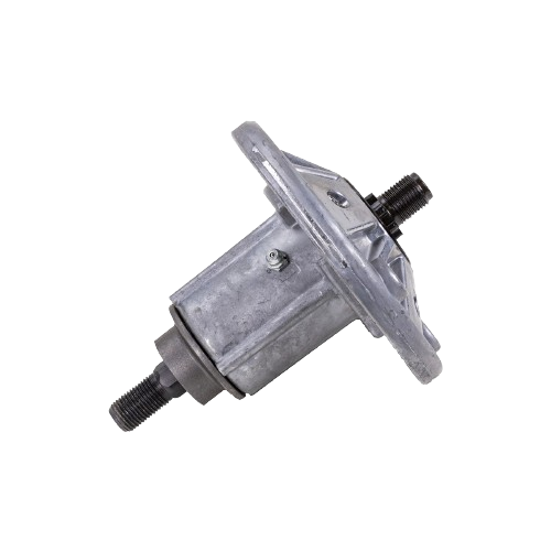 Metal spindle assembly with threaded shafts and mounting plate for tools and home improvement use