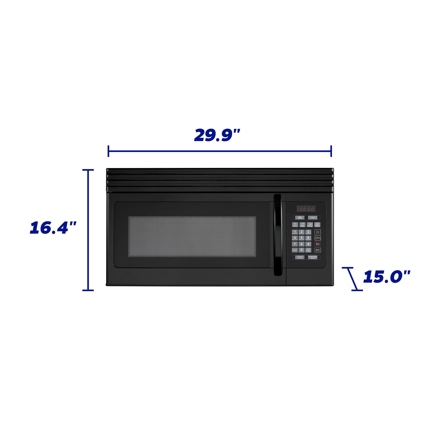 Element Electronics 1.6 OTR Microwave - Black (EM1601RQCB)